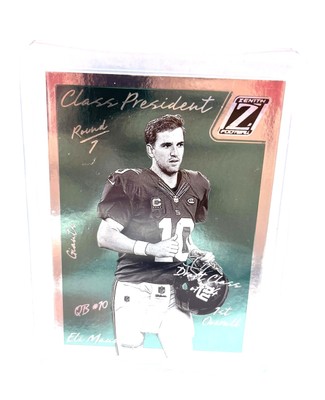 2023 PANINI ZENITH ELI MANNING CLASS PRESIDENT #CP-2004 GIANTS SILVER