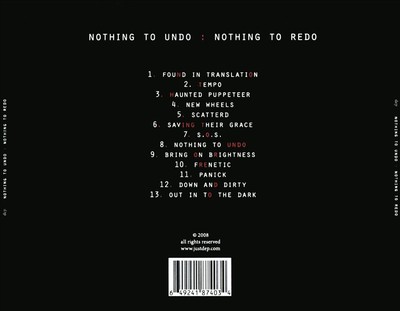 DEP - NOTHING TO UNDO: NOTHING TO REDO NEW CD