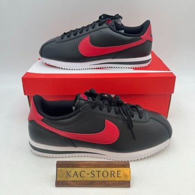 Nike Cortez Leather Bred Black Red DM4044-004 Men's Size oki12