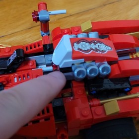 LEGO Ninjago 70727 Kai&rsquo;s X-1 Ninja Charger &ndash; no minifigs, near complete.
