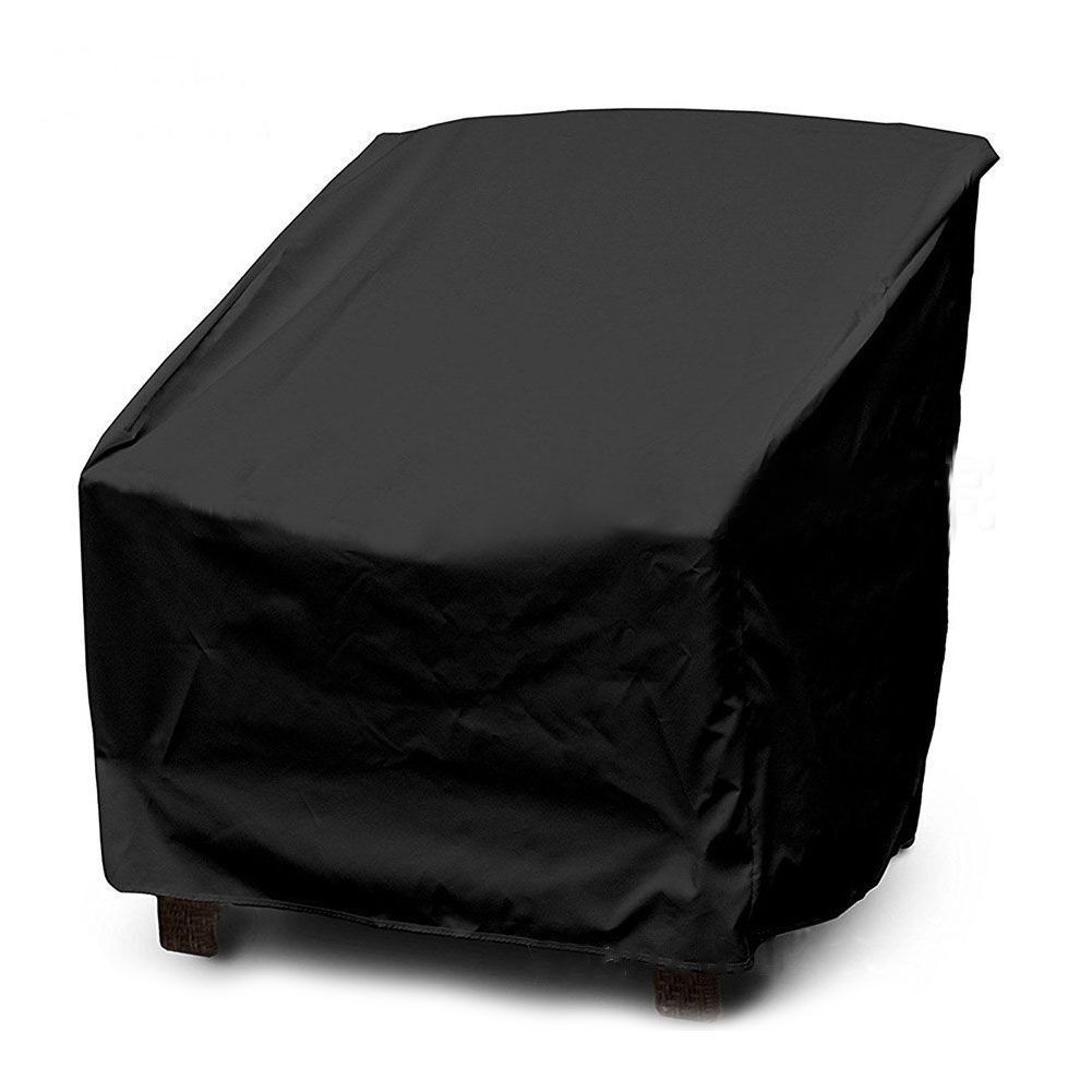 Outdoor Stackable Patio Chair Cover Waterproof Anti-UV Chair Cover w/Storage Bag