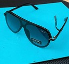 Sean John SJS1007CE 002 Pilot Shield Sunglasses Black Frame Blue Gray Lens 140mm — photo 1