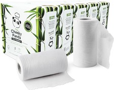 Image of The Cheeky Panda Bamboo Kitchen Roll | 10 Kitchen Rolls - 1000 Super Strong She