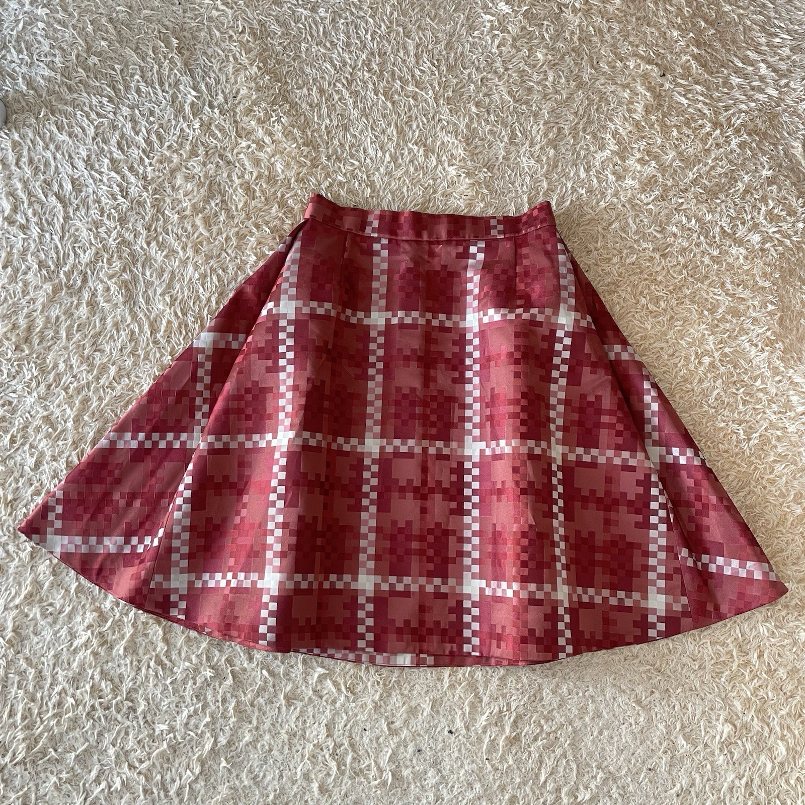 Vivienne Westwood A line plaid flared skirt made in Japan