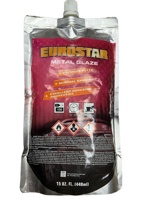 EUROSTAR Metal Glaze Premium Putty 15 Ounces **Free Shipping**