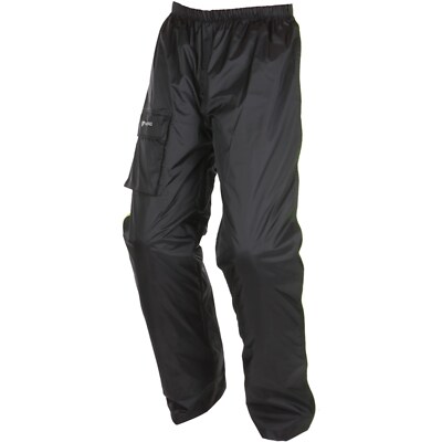 Motorcycle Rain Pants Waterproof M - Modeka AX-Dry - Black-Black