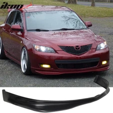 Fits 07-09 Mazda 3 Hatchback 5DR JDM MS Front Bumper Lip Spoiler Unpainted PU