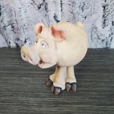Pig Bobblehead by Douglas Penelope the Pig Figurine signed 4"