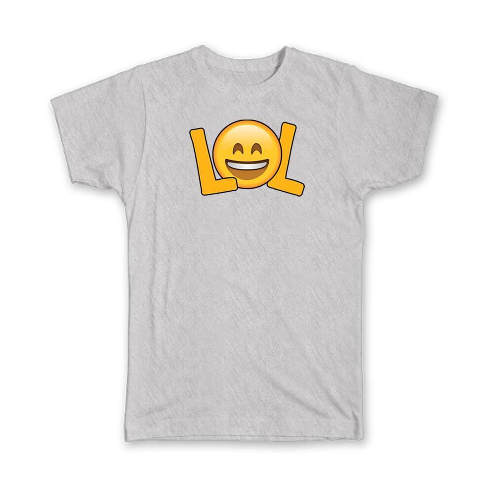 Gift T-Shirt : LoL Laughing Out Loud Smiley Funny Cute Cup