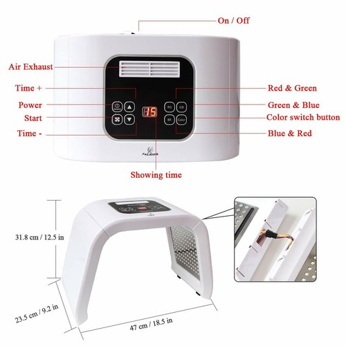 Multi Color LED Light Therapy Skin Spa Face Therapy Photon Age Mask Lamp Wrinkle - Picture 6 of 7