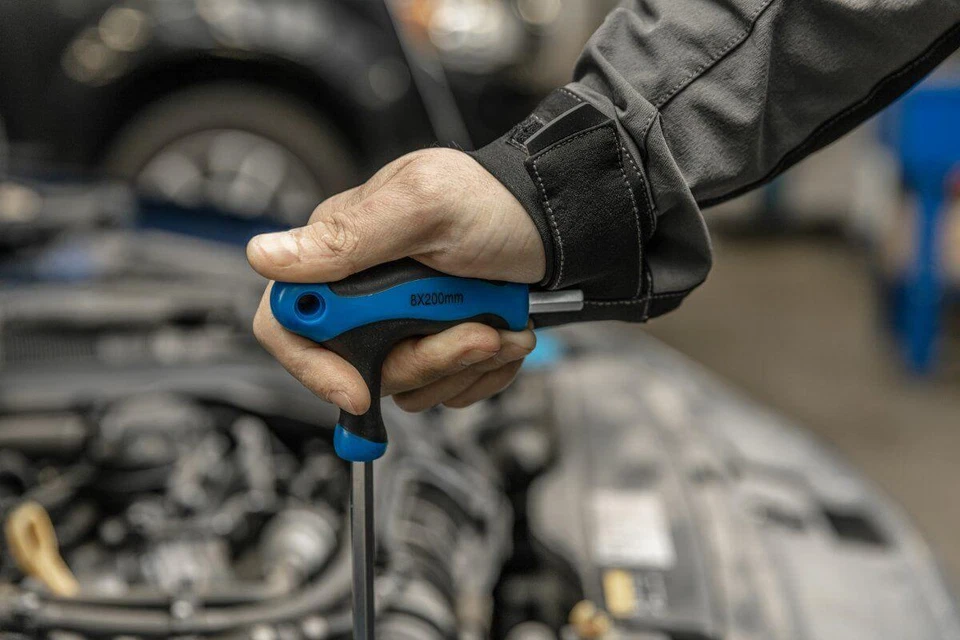 Högert Chiave a Brugola Lungo Esagonali Impugnatura Sfera 2,5 -10 Acciaio T - Immagine 3 di 4