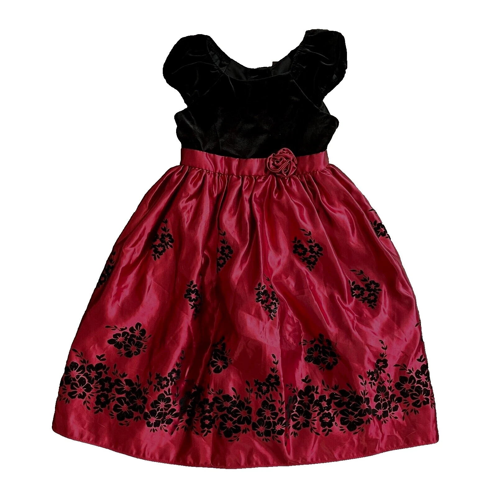 Рождественские черные платья для девочек Cinderella