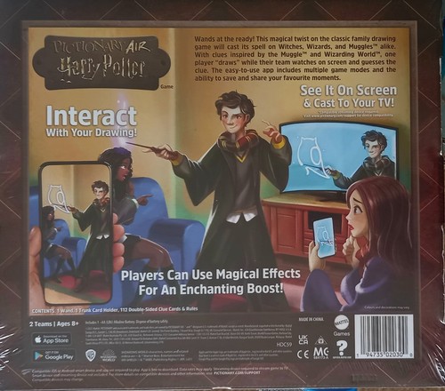 Mattel Pictionary Air Harry Potter Family Drawing Game - Brand New Sealed - Picture 2 of 2