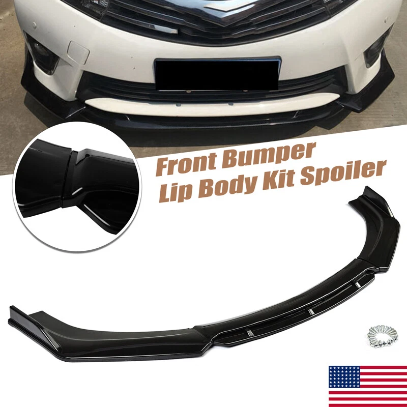 For Hyundai Sonata Front Bumper Spoiler Splitter Lip/86.6" Side Skirt Glossy Foto 3 de 4