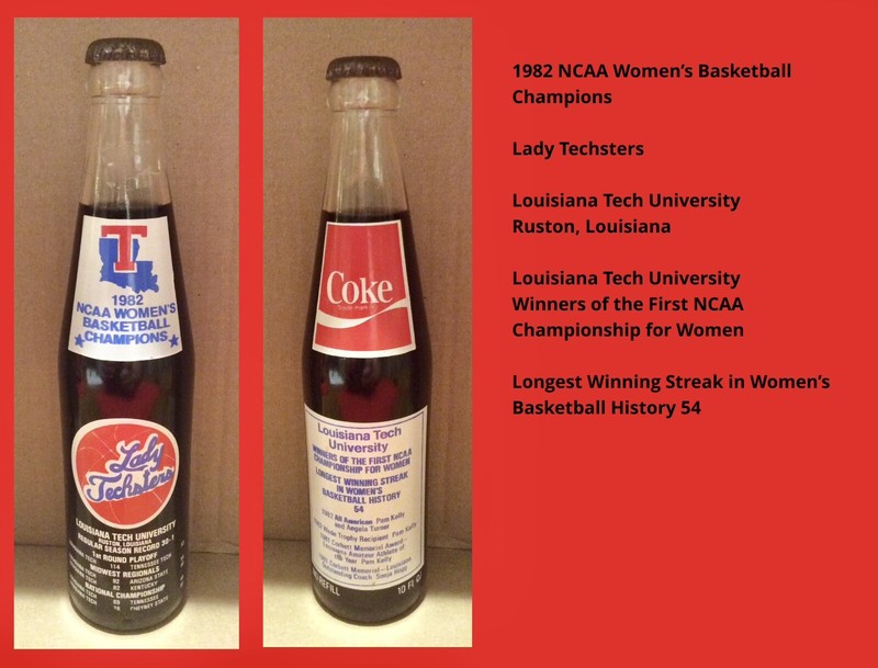 Coca-Cola 10 Oz Bottle - 1982 Lady Techsters NCAA Champions (Make Offer)