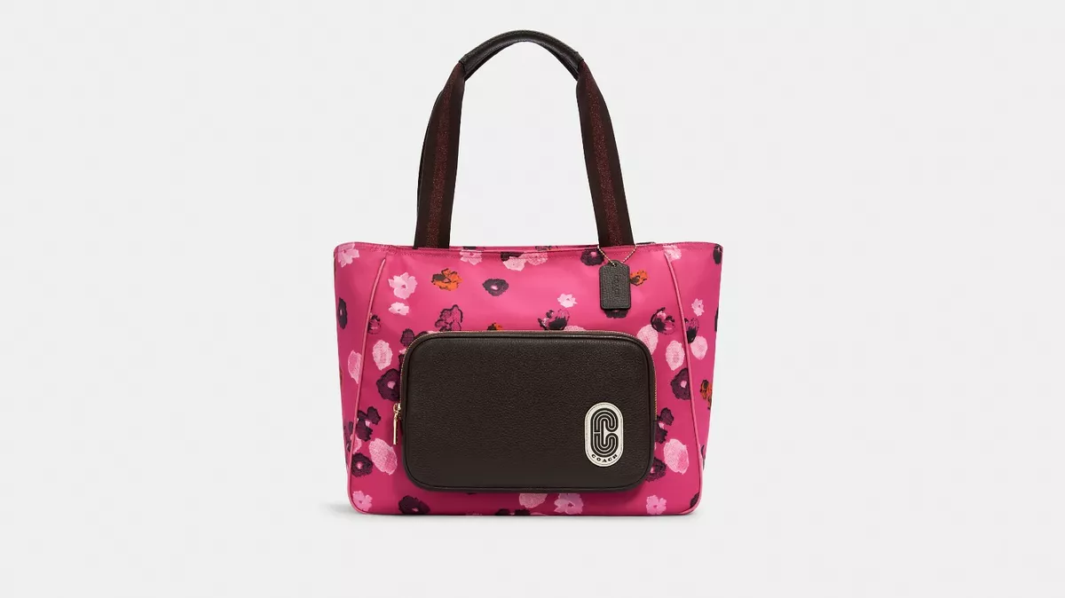 Coach Court Tote C5670 With Halftone Floral Print MSRP 350.00 eBay