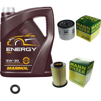 MANN-FILTER Inspektionspaket MANNOL 5L Energy 5W-30 für Ford Focus II DA HCP