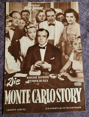 IFB-Filmprogramm: MARLENE DIETRICH im Film ''Die Monte Carlo Story'' #378