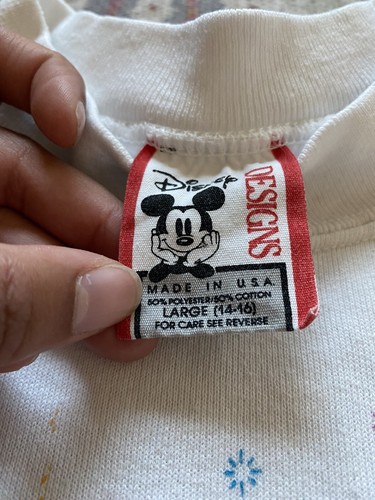 Vintage Disney Girls Crewneck Sweater Size Large (14-16) - Picture 3 of 3
