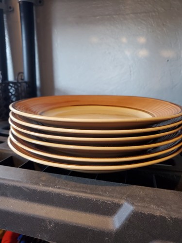 Gibson Elite Moonstruck Piece Ceramic Dinnerware Set in Brown - Picture 2 of 9