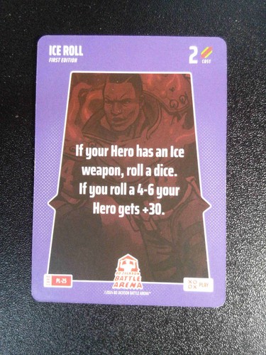 2024 Bo Jackson Battle Arena Alpha #PL-25 Ice Roll PLAY Card Limited SP