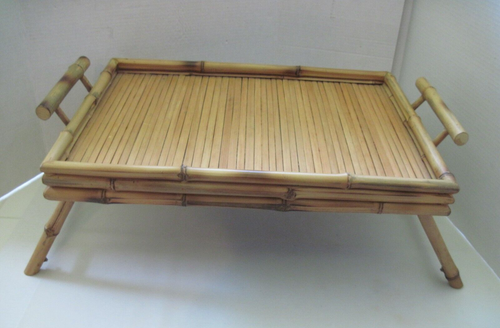 Vintage Bamboo Breakfast Tray - Picture 10 of 14