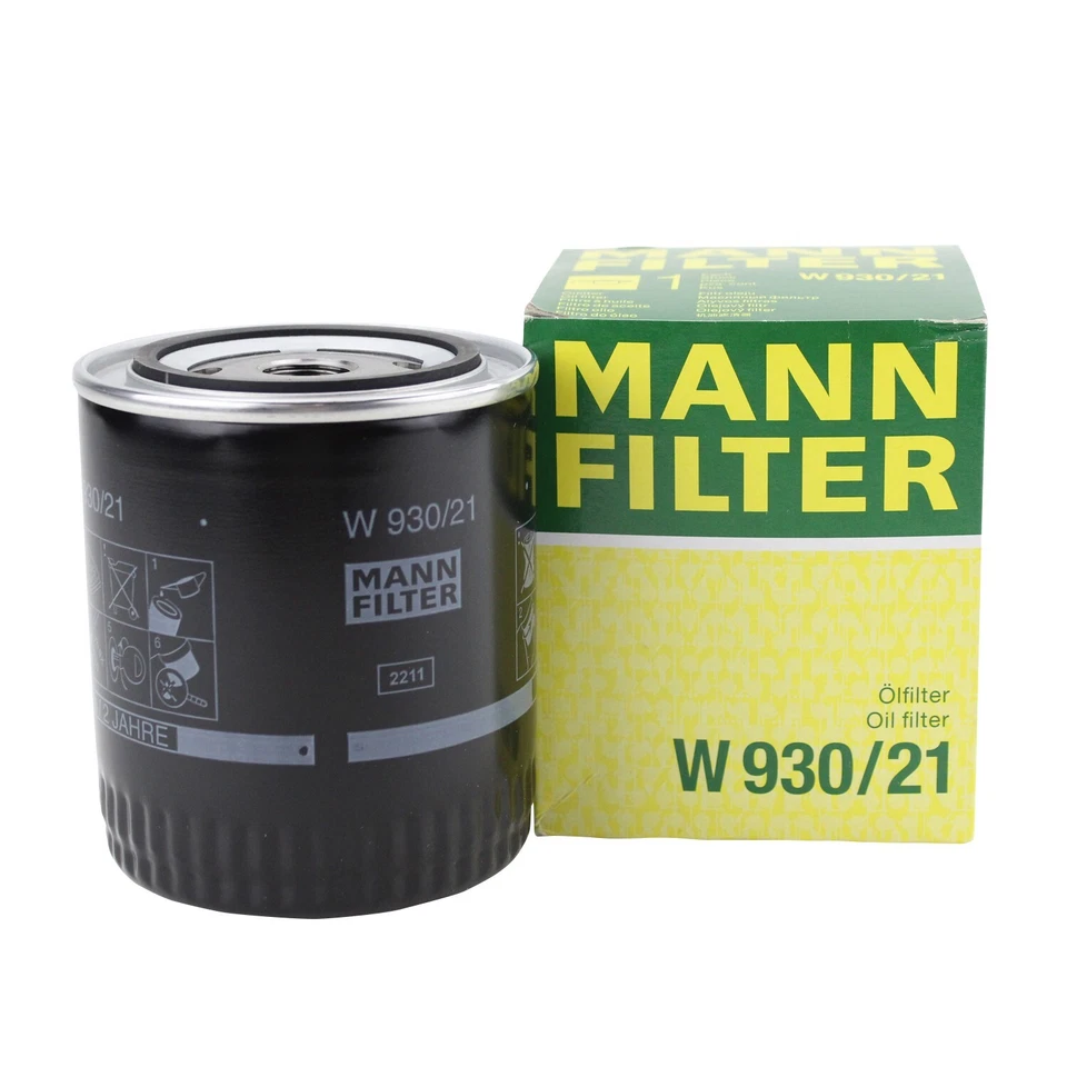 Filtro de aceite de motor Mann giratorio OEM W 930/21 para VW Passat Audi 90 A4 Quattro S4 Foto 2 de 4