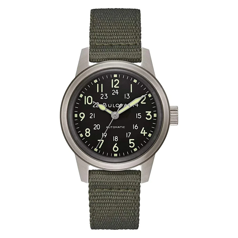 Bulova 96A259 Hack Watch VWI Special Edition Automatic Military Men s 30m Watch