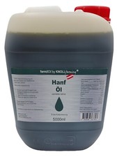 farmBOX Olio di Canapa Olio di Semi di Canapa 5000ml 5L Spremuto a Freddo Qualità dall'Austria
