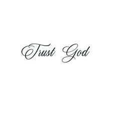 Trust God Tattoo Set of 2 - Trust God Temporary Tattoo / God Temporary Tattoo