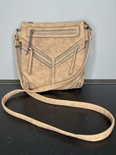 Tan/Brown Crossbody Satchel Purse - Pre-Owned