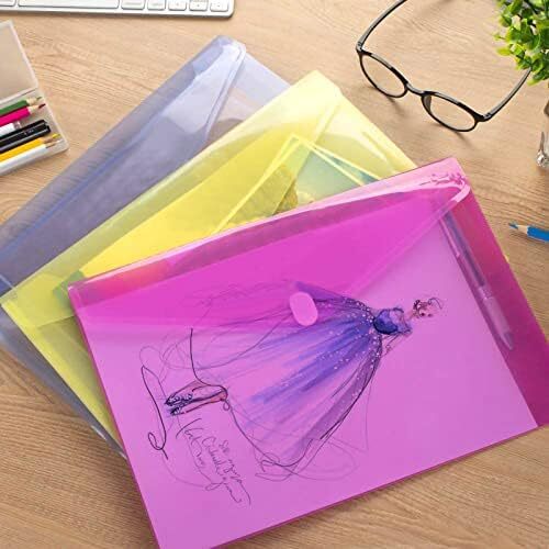 12PCS Plastic Expandable File Folders A4/Letter Size Document Organizer 6Color - Picture 7 of 7