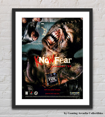 Resident Evil 3 Nemesis Playstation PS1 Glossy Promo Ad Poster Unframed G4077