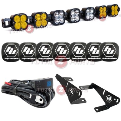 Baja Designs  7 XL Linkable Roof LED Light Bar Amber/Clear for Polaris RZR Pro R
