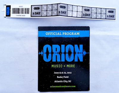 METALLICA 2012 Orion Festival Atlantic City NJ 6-Page Fold-Out