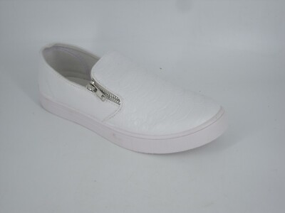 Truffle Collection ARYA3 WHITE CROC PU WHITE SLIP ONS UK 7 EU 40 NH13 77