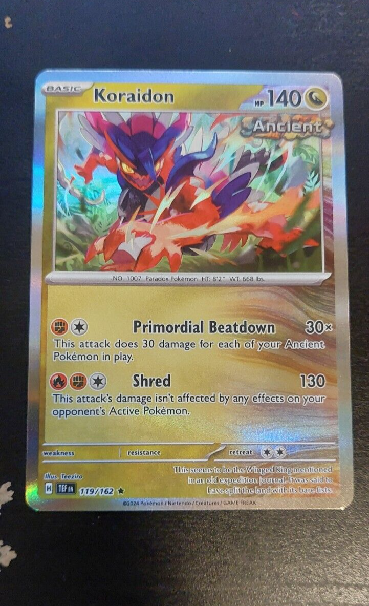 koraidon pokemon card value holographic Amazon.com: Pokemon - Koraidon ex 247/198 - Scarlet & Violet - Special Illustrator Rare