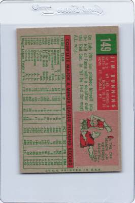1959 Topps #149 Jim Bunning Tigers NM *7519 | eBay