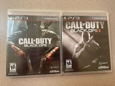 Call Of Duty Black Ops 1&2 PlayStation 3 COD1 Has No Manual FULLY TESTED!!
