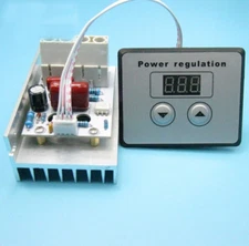 AC 220V 10000W SCR Digital Voltage Regulator Speed Control Dimmer Thermostat 