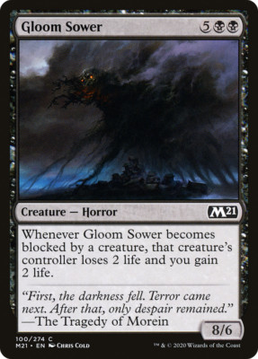 GLOOM SOWER x4 mtg NM-M M21 Magic Core Set 2021 4 Common