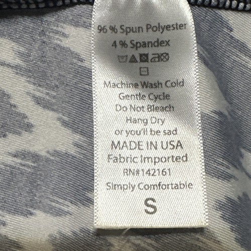 LuLaRoe Women’s Navy White Pleated Stretch Skirt Size Small Geometric Print - Picture 6 of 6