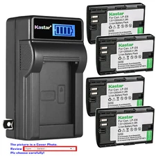 Kastar Battery LCD Wall Charger for Canon LP-E6 E6N LC-E6E Canon EOS 5D Mark II