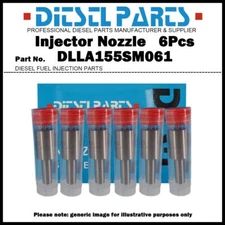 6Pcs Fuel Injector Nozzle DLLA155SM061 for Daewoo BH115 BS106 Ssangyong Bus DE12