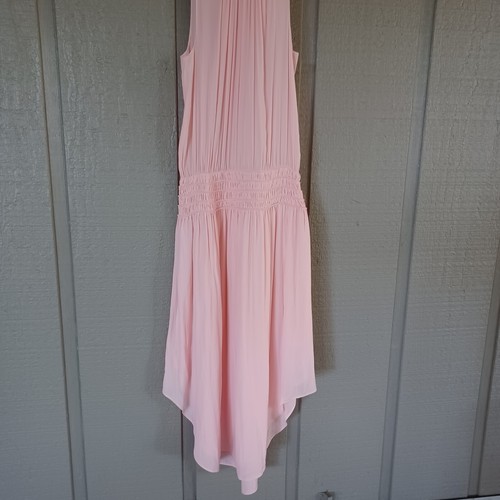 Ramy Brook Audrey Smocked Midi Dress Size M Wedding Guest Sleeveless In Candy - Picture 3 of 14