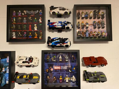 4x Wandhalterung 45° Lego  Speed Champions Modelle stilvolle Präsentation