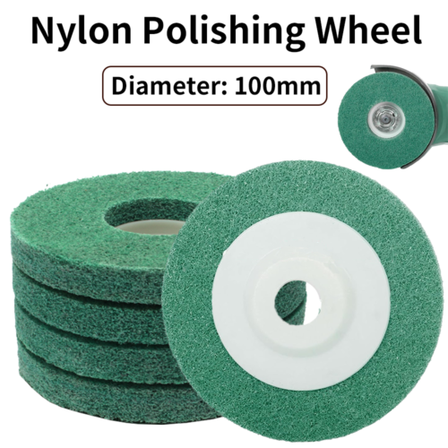 100mm Nylon Fiber Polishing Wheel Flap Abrasive Buffing Disc Pad For Rotary Tool - Picture 1 of 13
