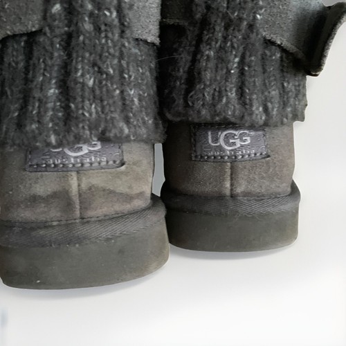 UGG Australia Boots Womens Cambridge Gray Winter Ankle Knit 7 - Picture 5 of 7
