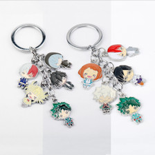AnimeMy Hero Academia keychains Cartoon Alloy Keyrings Pendant Men Women Gifts