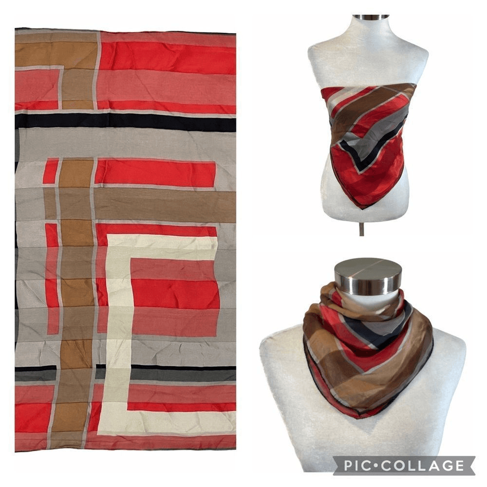 Vintage Hiroko Kapp Silk Japanese Square Scarf | eBay